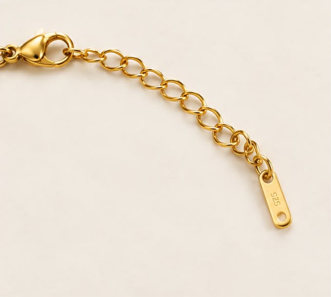 Gold Clover Charm Bracelet